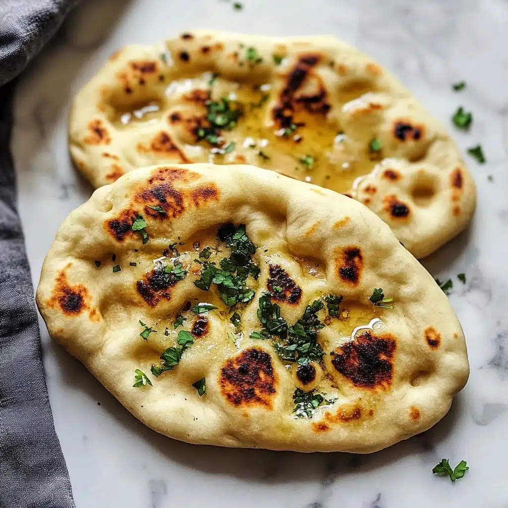 The Best Easy Garlic Naan Bread Recipe - Recipe Image