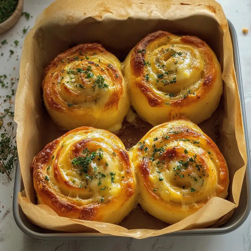 Buttery Cheese Garlic Rolls Recipe - Recipe Image