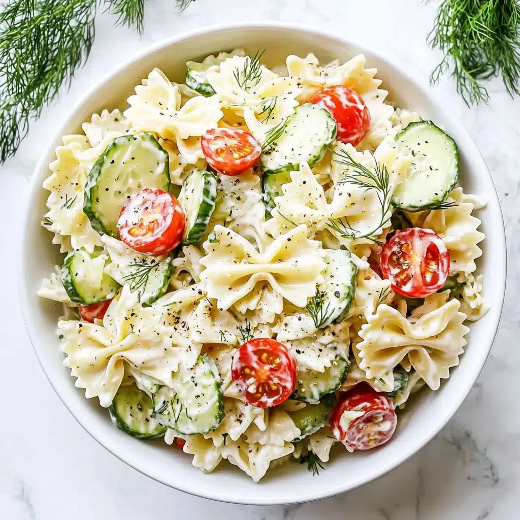 Cucumber Pasta Salad Recipe - Recipe Image