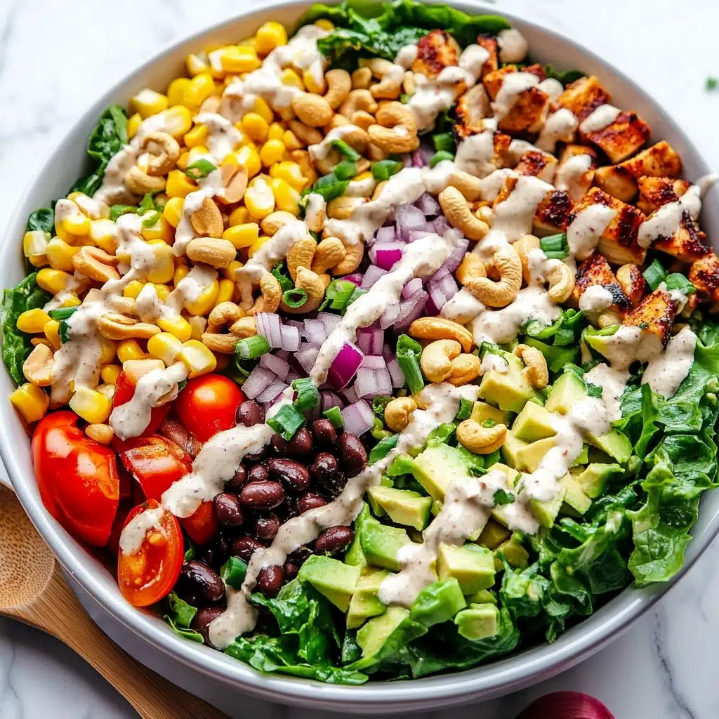 BBQ Chicken Salad with Creamy BBQ Dressing Recipe - Recipe Image