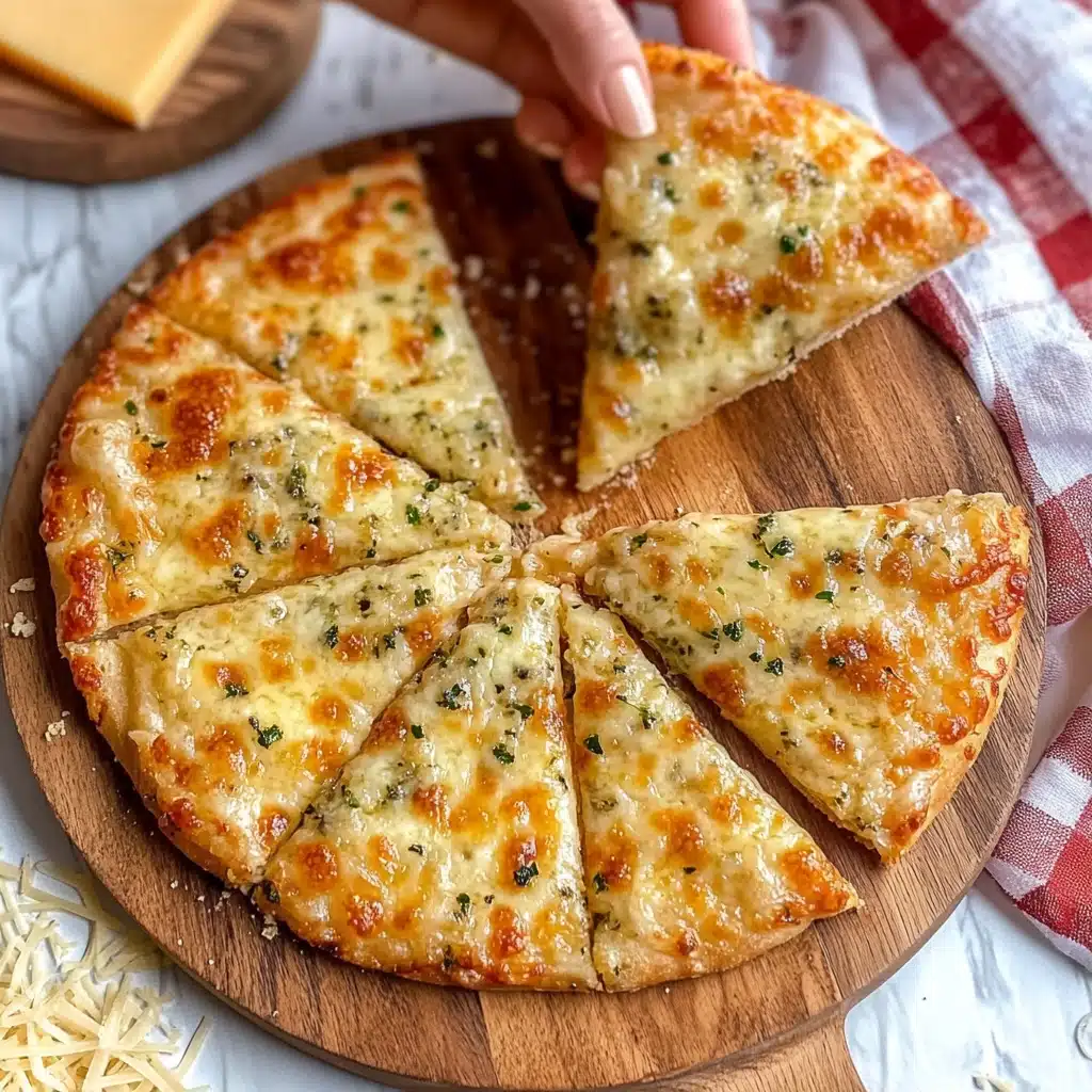 Air Fryer Cheesy Tortilla Garlic Bread Recipe - Recipe Image