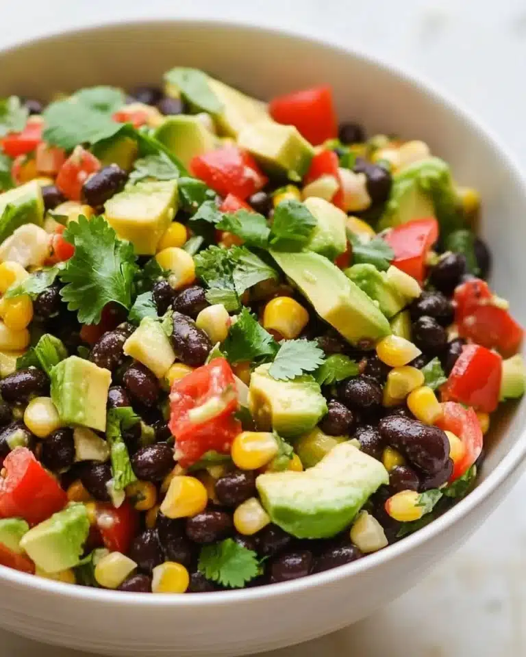 Black Bean Salad with Lime Vinaigrette Recipe