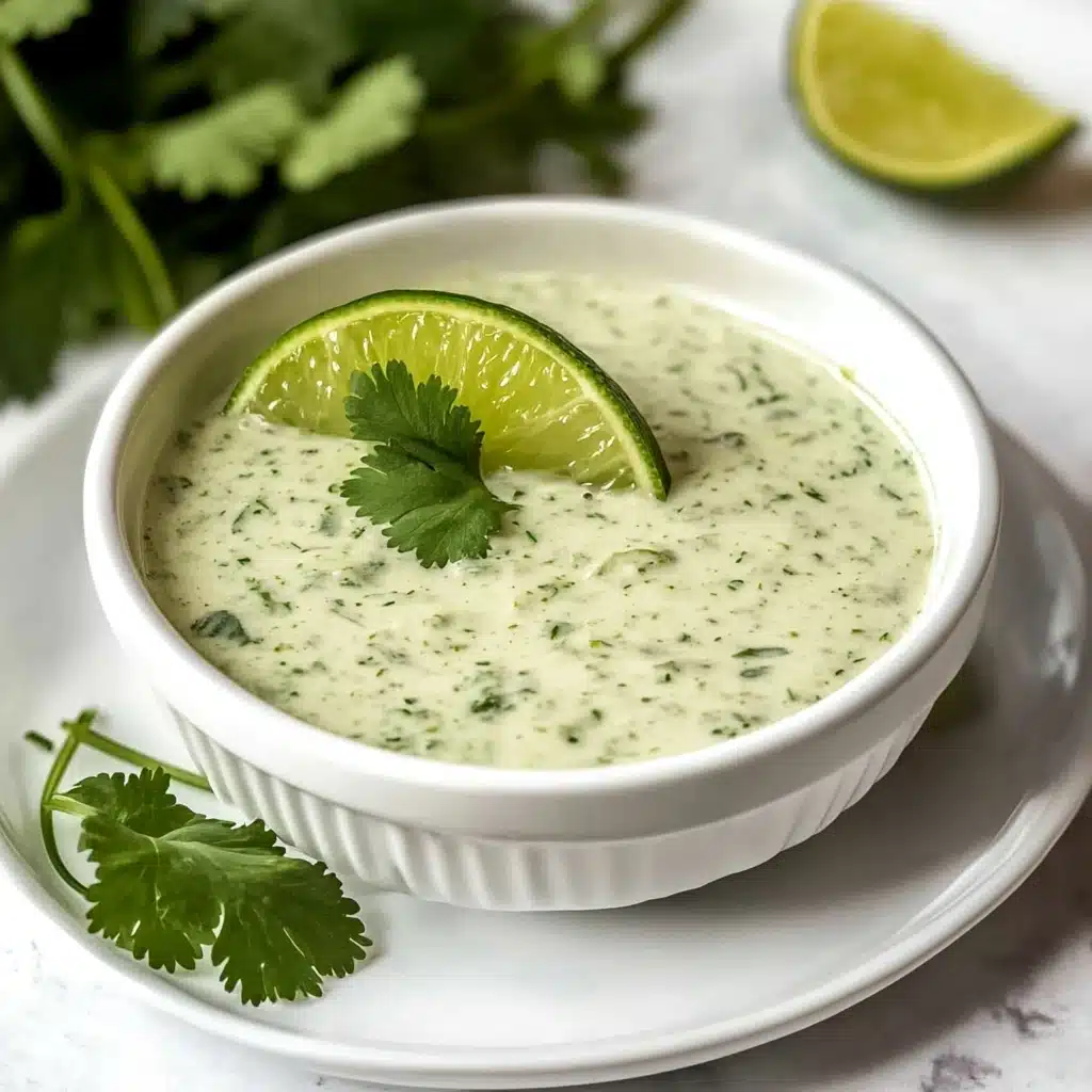 Creamy Garlic Lime Cilantro Sauce Recipe - Recipe Image