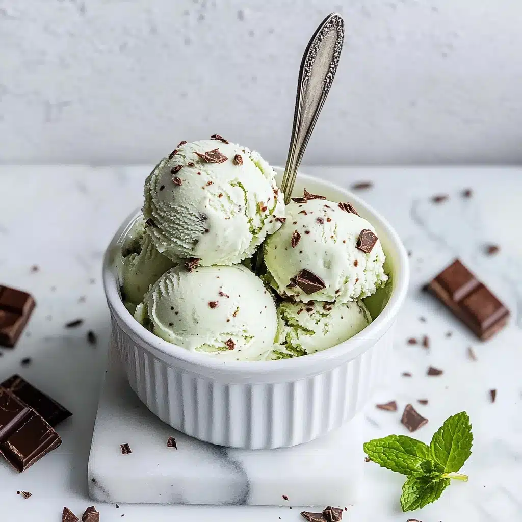 Ninja Creami Mint Chocolate Chip Ice Cream Recipe - Recipe Image