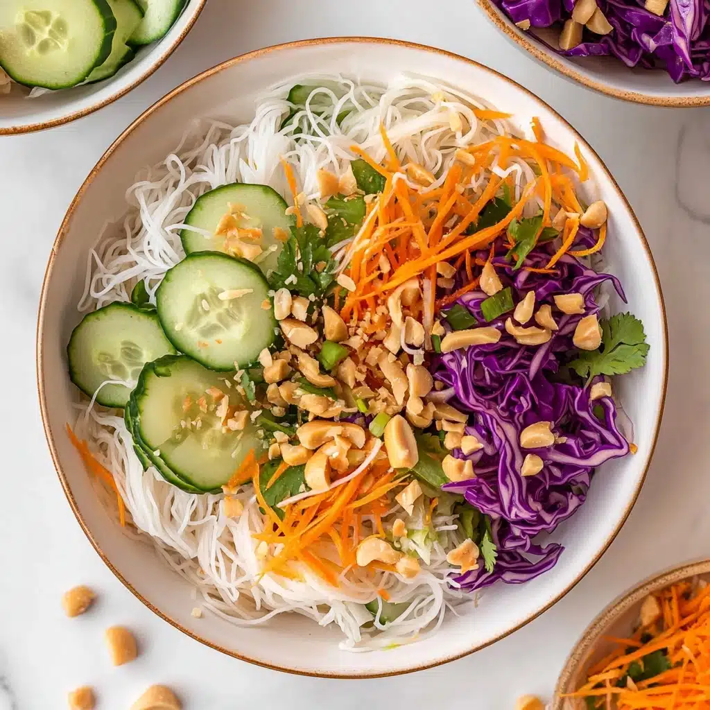 Spring Roll Salad with Peanut Sauce Recipe - Recipe Image
