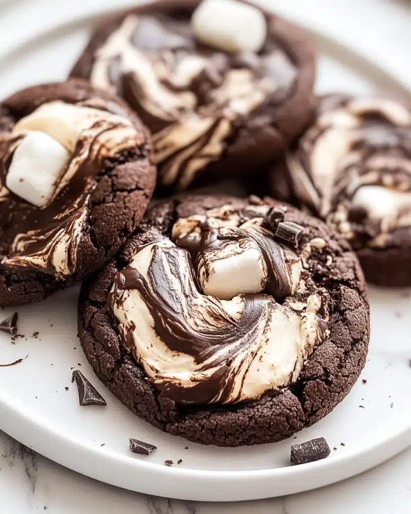 Chocolate Marshmallow Swirl Cookies Recipe
