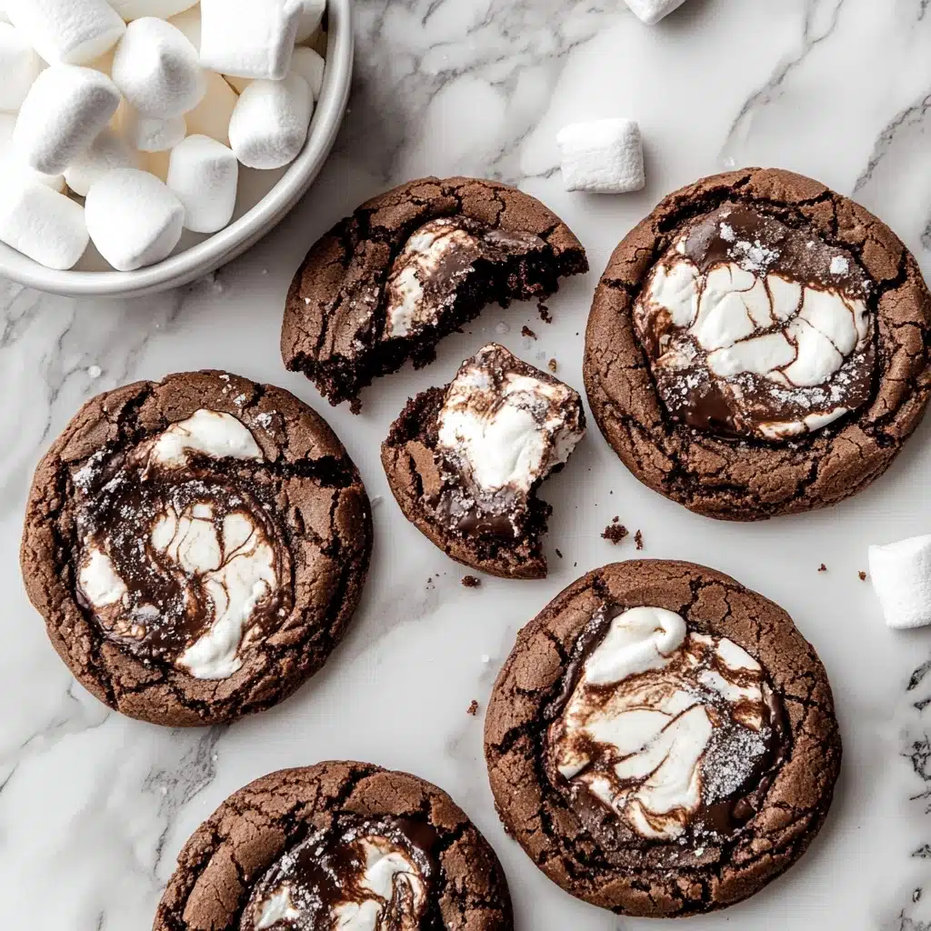 Chocolate Marshmallow Swirl Cookies Recipe - Recipe Image