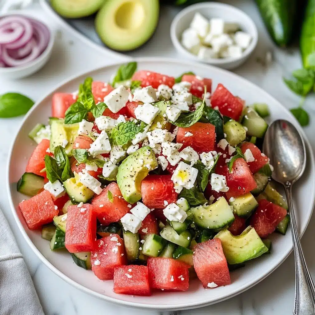 Watermelon Salad with Feta & Mint Recipe - Recipe Image