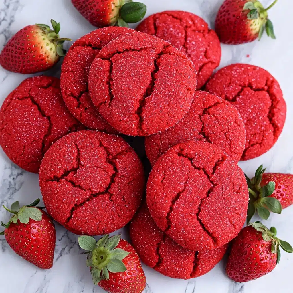 Sparkling Strawberry Sugar Cookies Recipe - Recipe Image