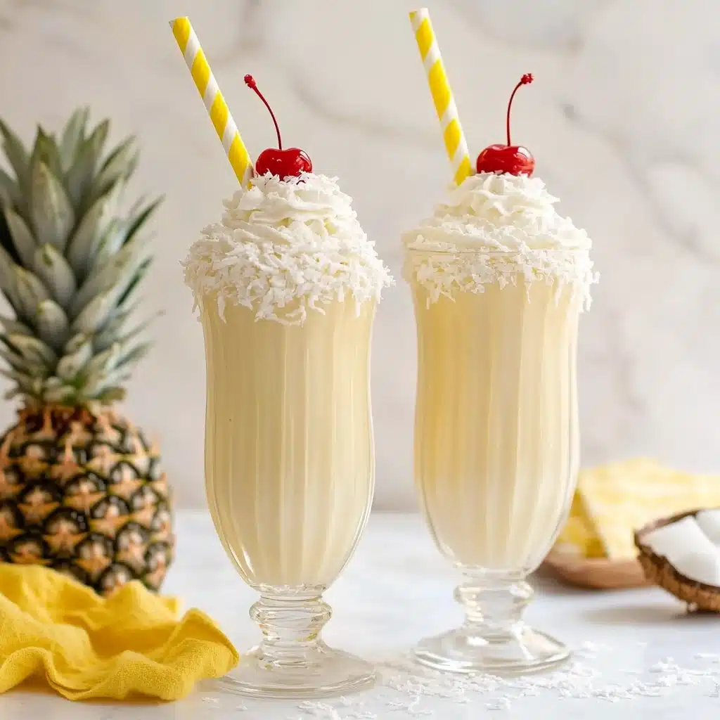 Pina Colada Milkshakes Recipe - Recipe Image