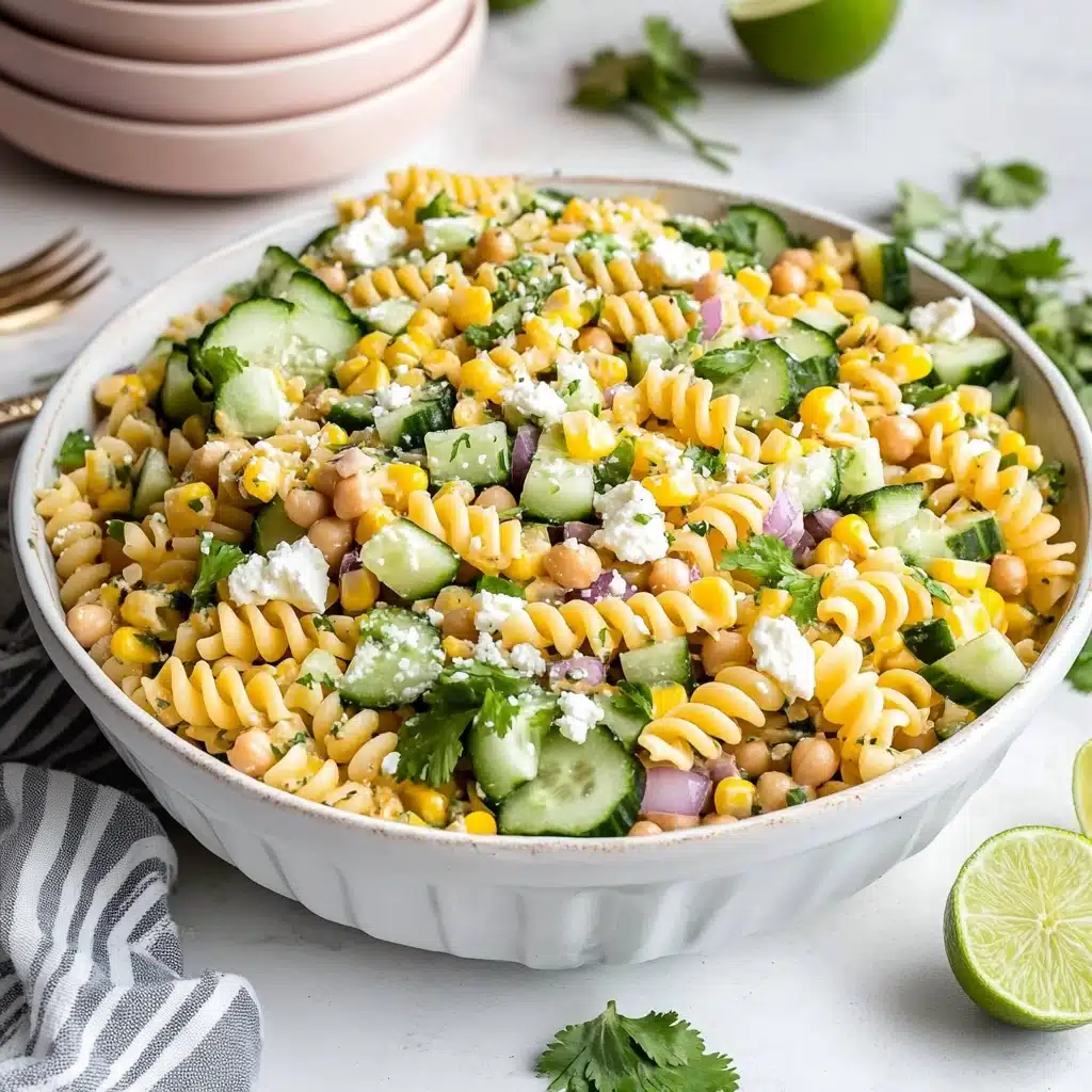 Fresh & Healthy Cilantro Lime Pasta Salad (Super Creamy!) Recipe - Recipe Image