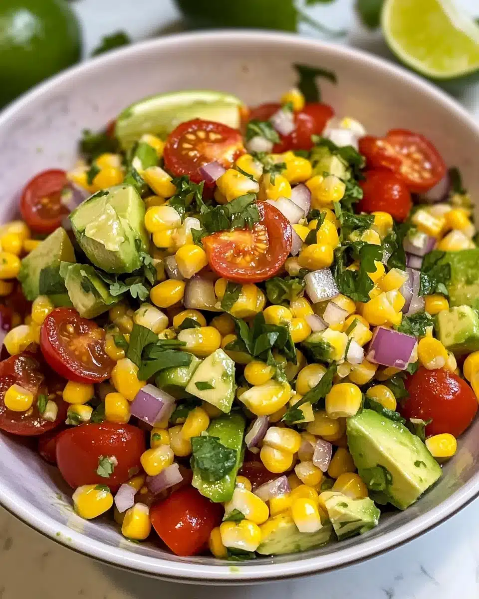 Summer Corn Salad with Avocado Recipe