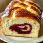 Raspberry Swirl Brioche Loaf Recipe