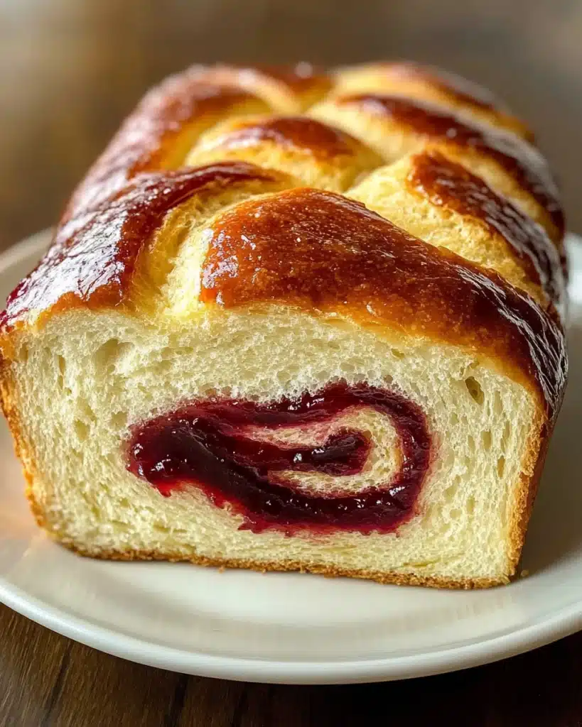 Raspberry Swirl Brioche Loaf Recipe