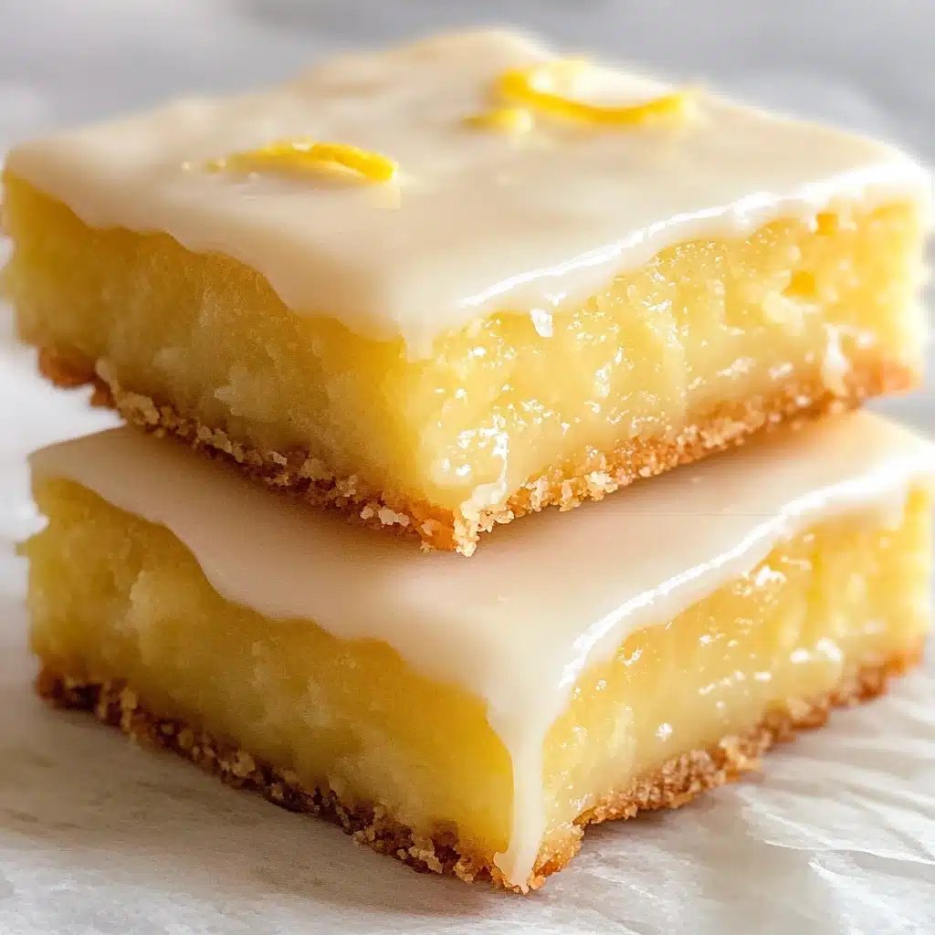 Easy Lemon Brownies Recipe - Recipe Image
