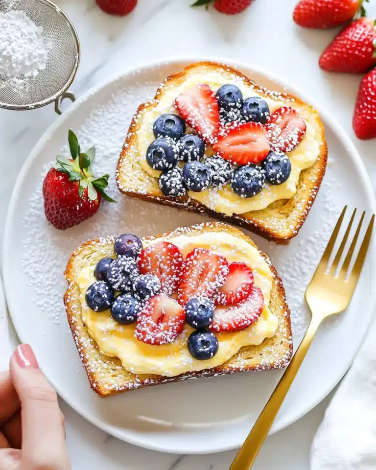 Air Fryer Yogurt Custard Toast Recipe