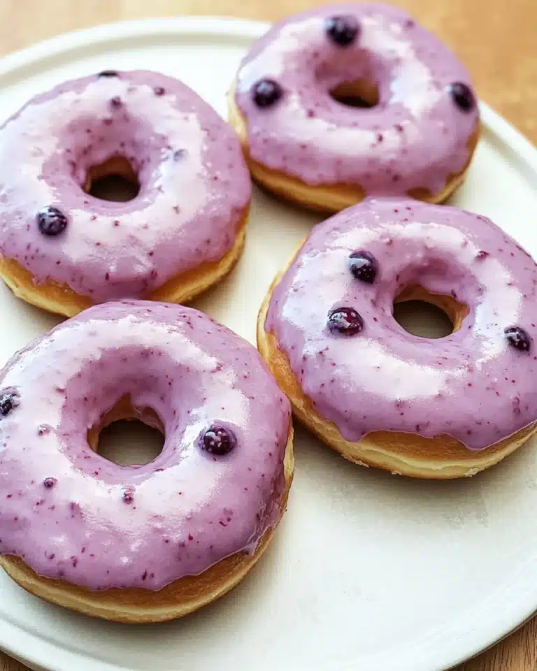 Blueberry Cake Donuts Recipe