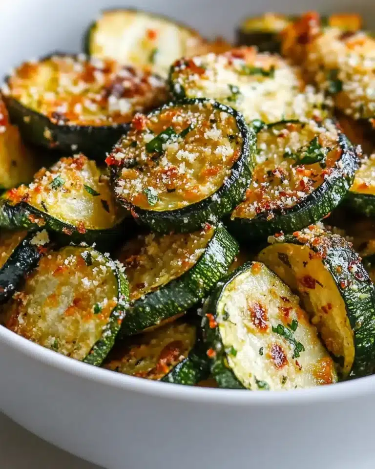 Crispy Air Fryer Zucchini Parmesan Recipe