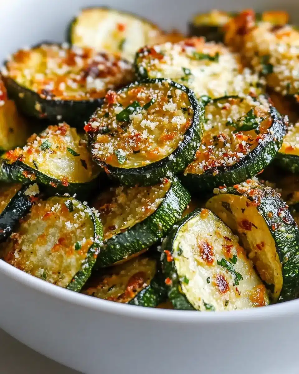 Crispy Air Fryer Zucchini Parmesan Recipe