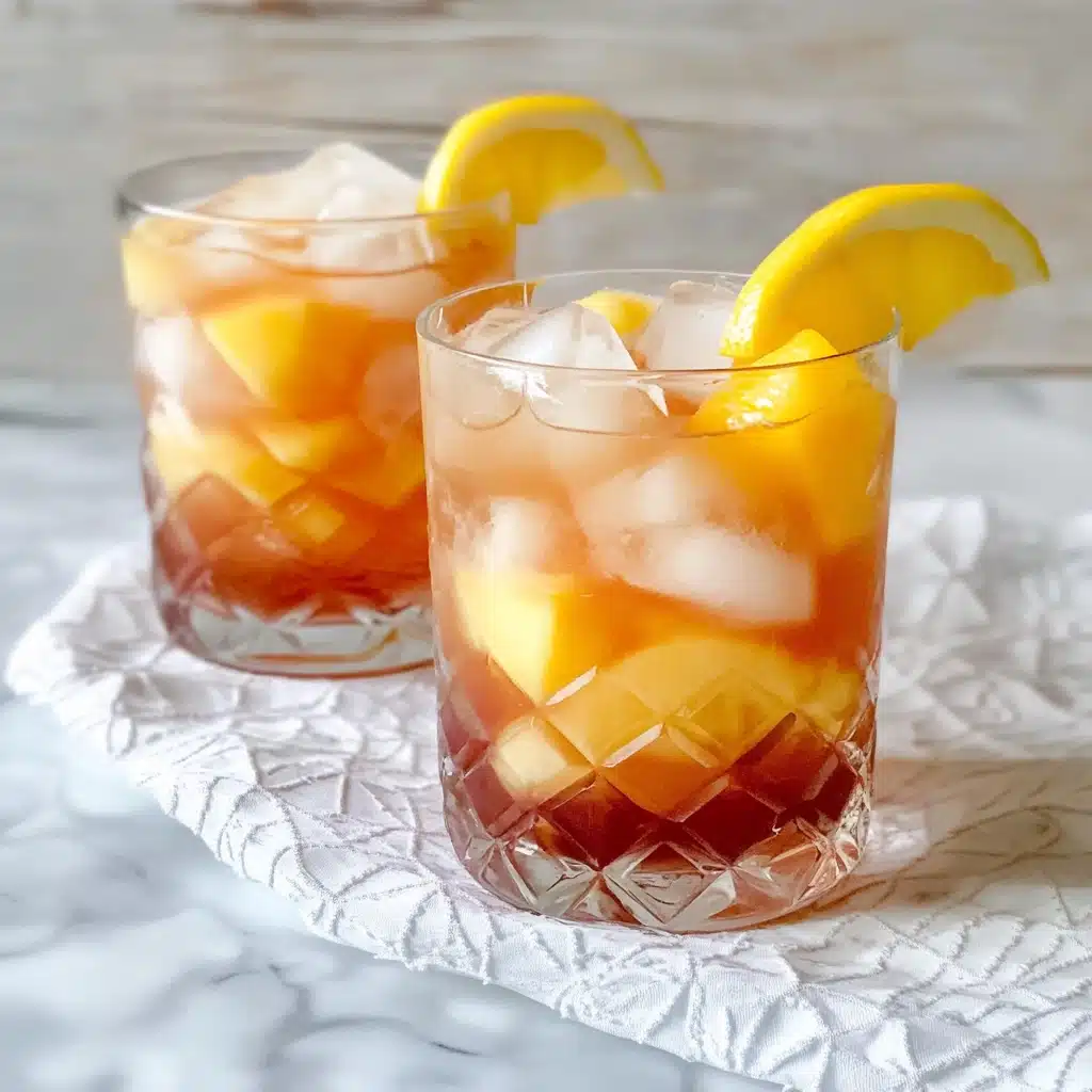 Mango Peach Iced Tea Spritzer Recipe - Recipe Image