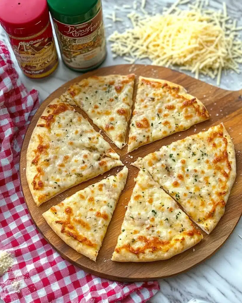Air Fryer Cheesy Tortilla Garlic Bread Recipe