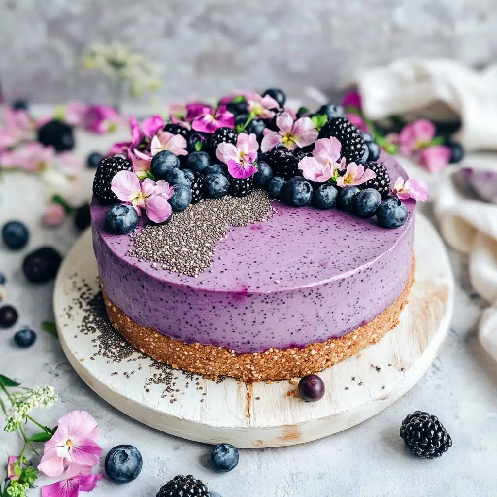 Blueberry Chia Pudding Pie Recipe - Recipe Image