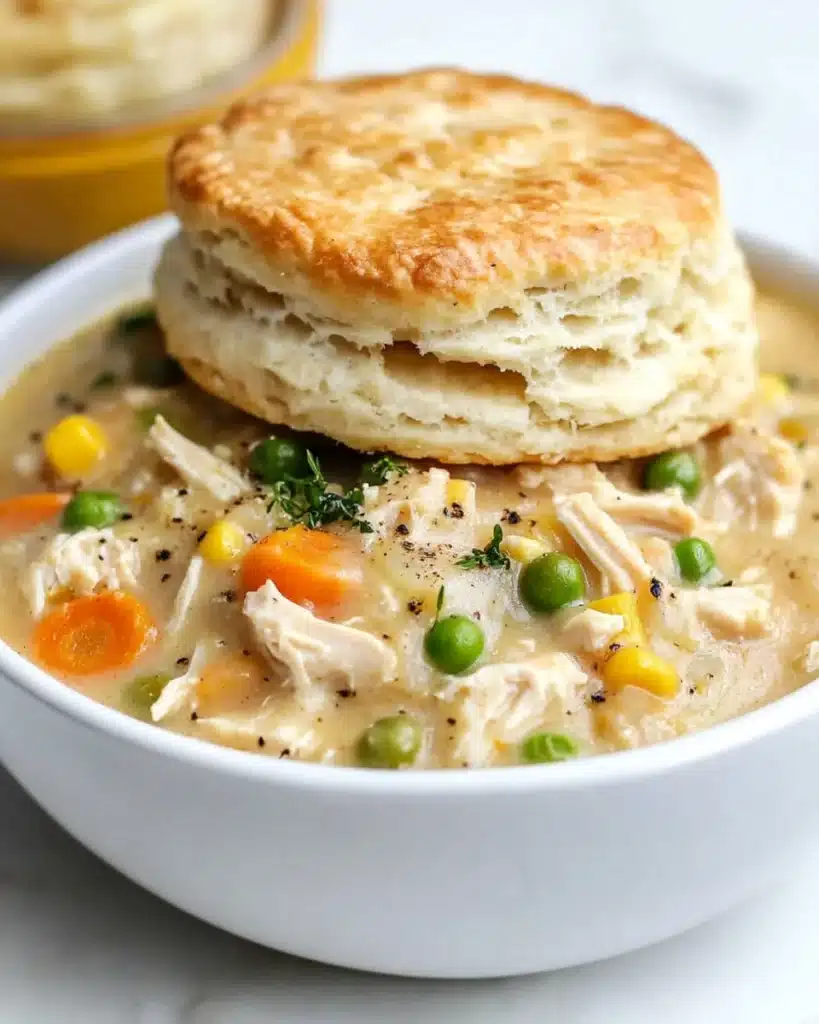 Easy Slow Cooker Chicken Pot Pie Recipe
