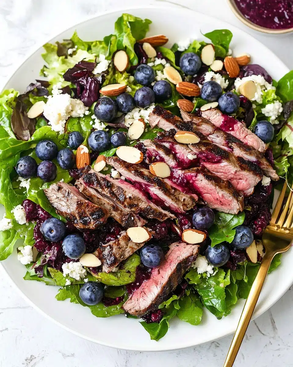 Grilled Balsamic Chicken Salad with Blueberry Vinaigrette Recipe