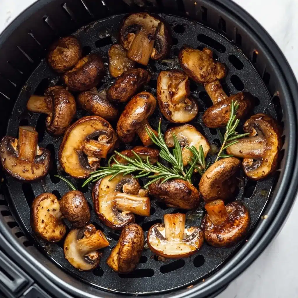Air Fryer Rosemary Soy Mushrooms Recipe - Recipe Image