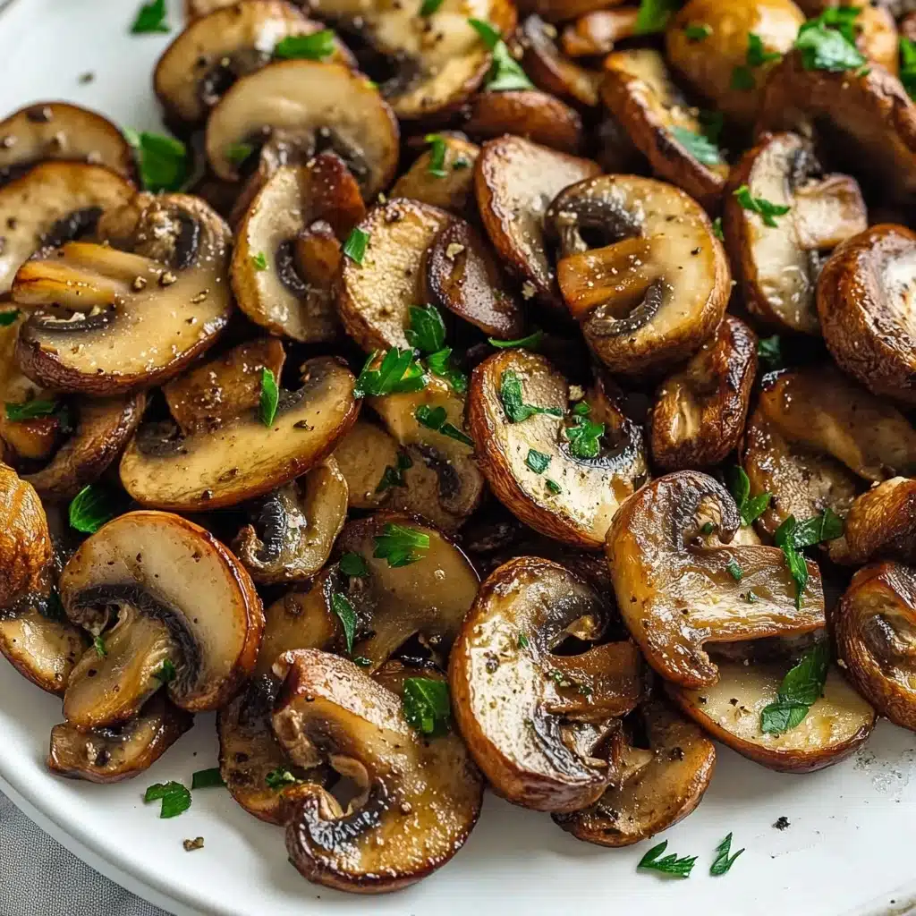 Air Fryer Rosemary Soy Mushrooms Recipe - Recipe Image