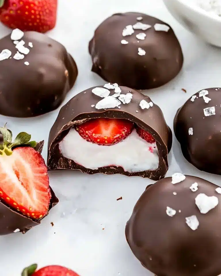 Chocolate Covered Strawberry Yogurt Bites Recipe