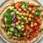 Lemon Garlic Marinated Chickpea Wraps Recipe