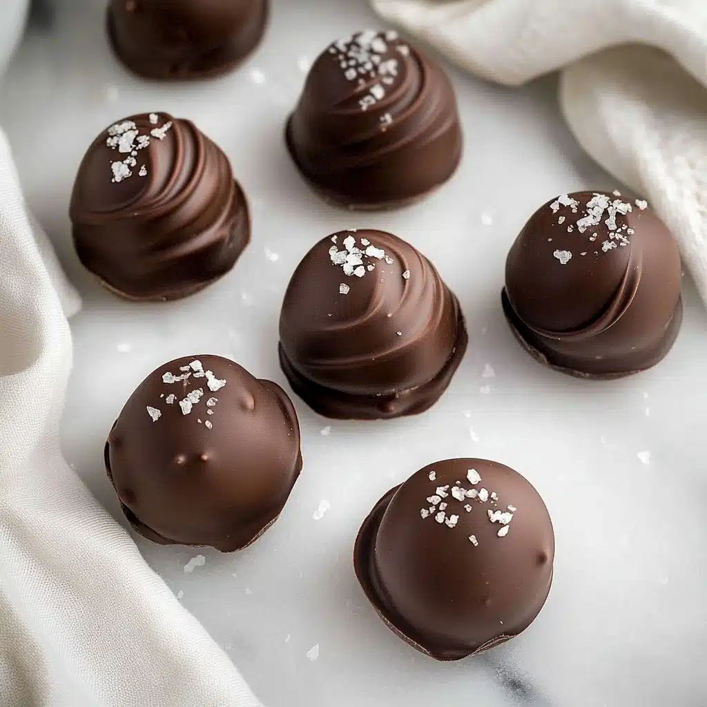 Date Chocolate Fudge Truffles with Sea Salt Recipe - Recipe Image