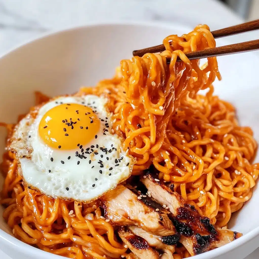 Homemade Spicy Buldak Carbonara Recipe - Recipe Image