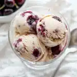 Thick and Creamy Cherry Almond Ice Cream Recipe