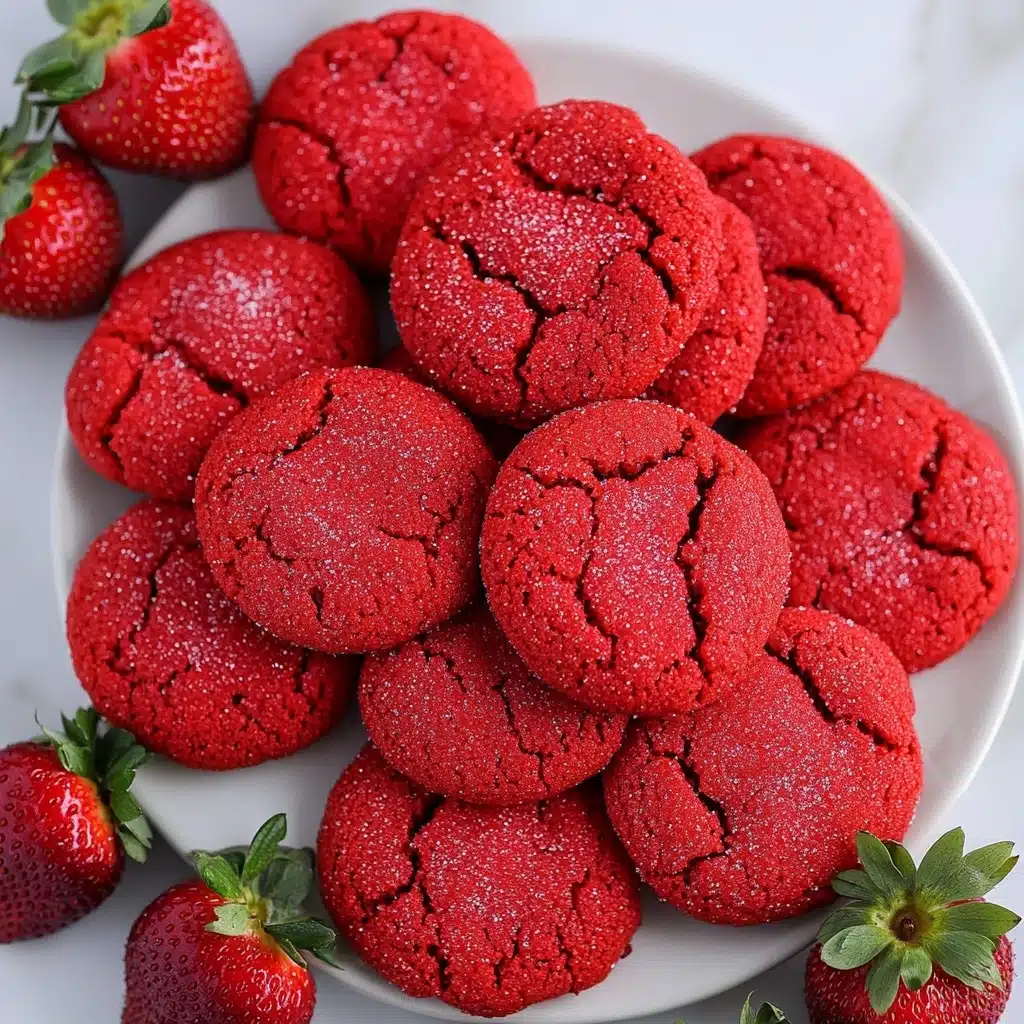Sparkling Strawberry Sugar Cookies Recipe - Recipe Image