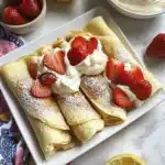 Strawberry Cream Cheese Crepes Recipe