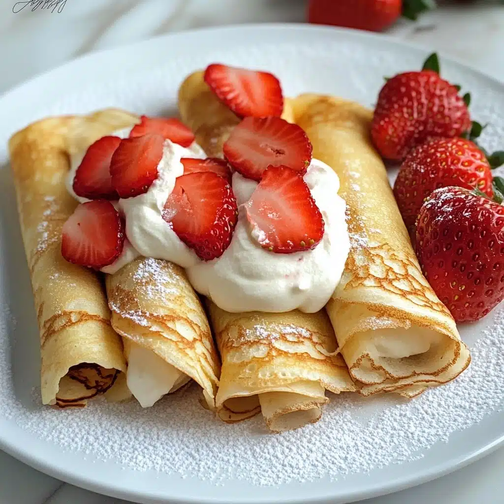 Strawberry Cream Cheese Crepes Recipe - Recipe Image