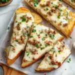 The Viral Chicken Alfredo Garlic Bread Recipe