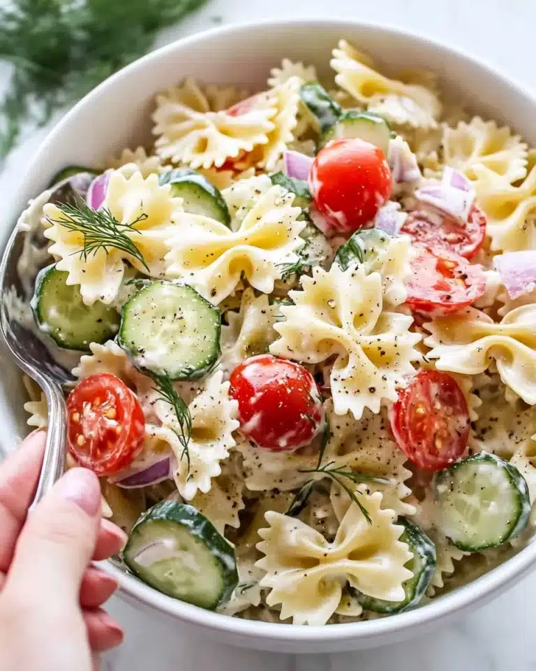 Cucumber Pasta Salad Recipe