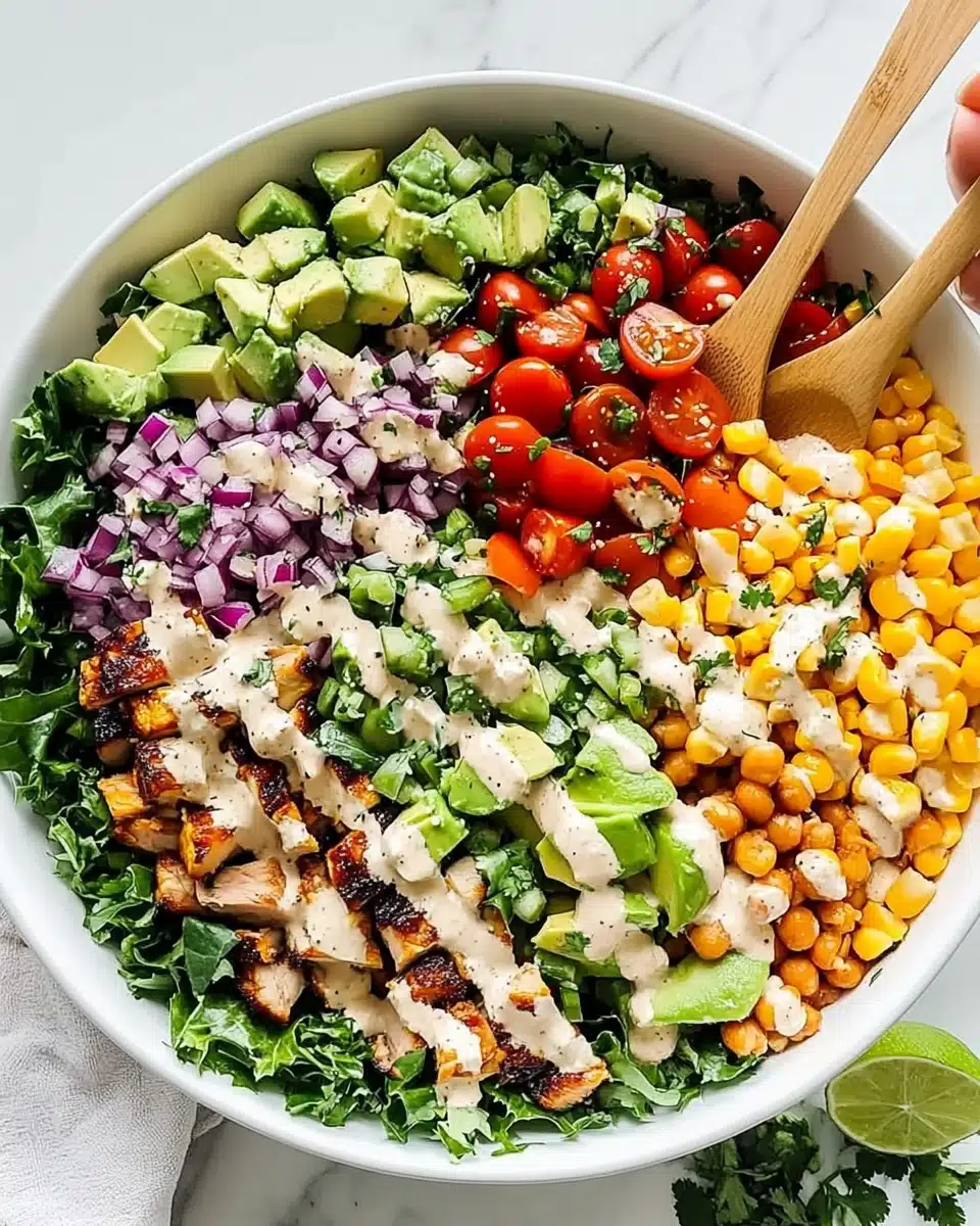 BBQ Chicken Salad with Creamy BBQ Dressing Recipe