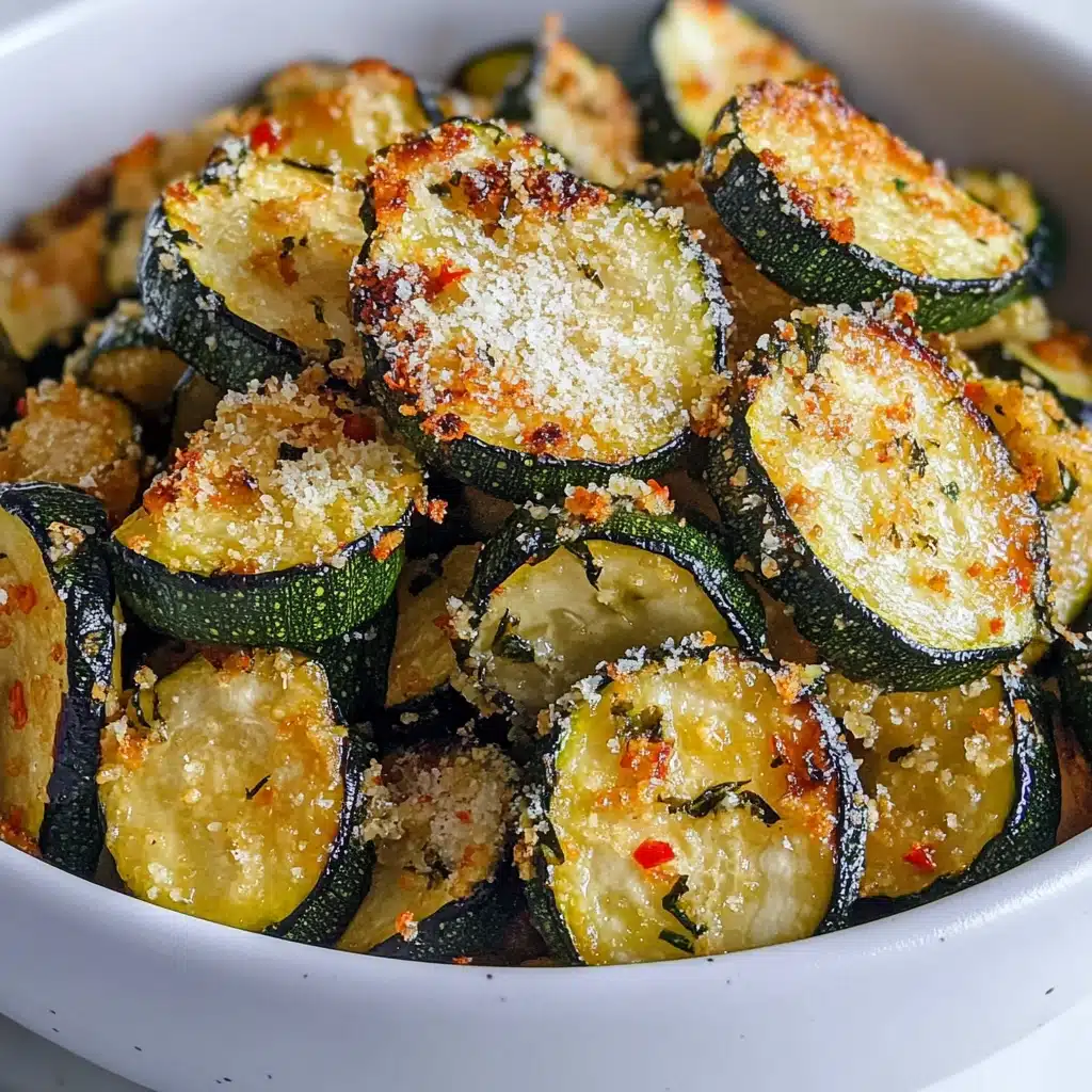 Crispy Air Fryer Zucchini Parmesan Recipe - Recipe Image