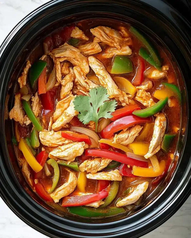 Slow Cooker Chicken Fajitas Recipe
