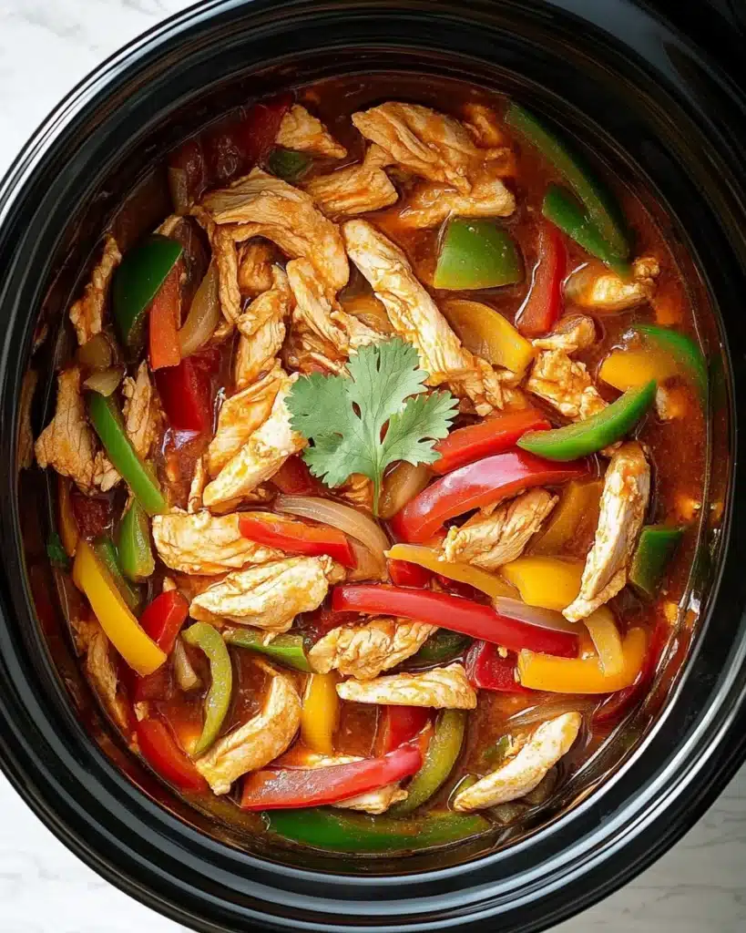 Slow Cooker Chicken Fajitas Recipe