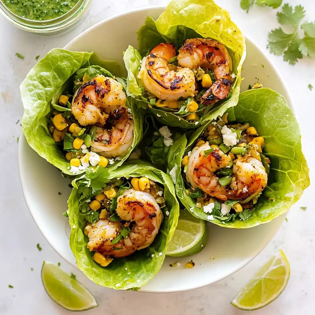 Grilled Cilantro Lime Shrimp Lettuce Wraps Recipe - Recipe Image