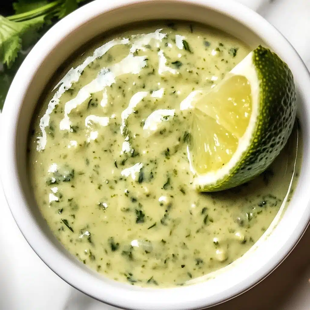 Creamy Garlic Lime Cilantro Sauce Recipe - Recipe Image