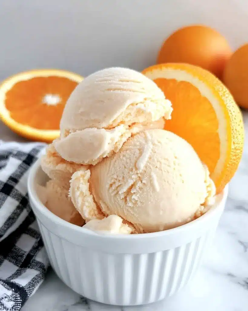 Orange Ice Cream Recipe