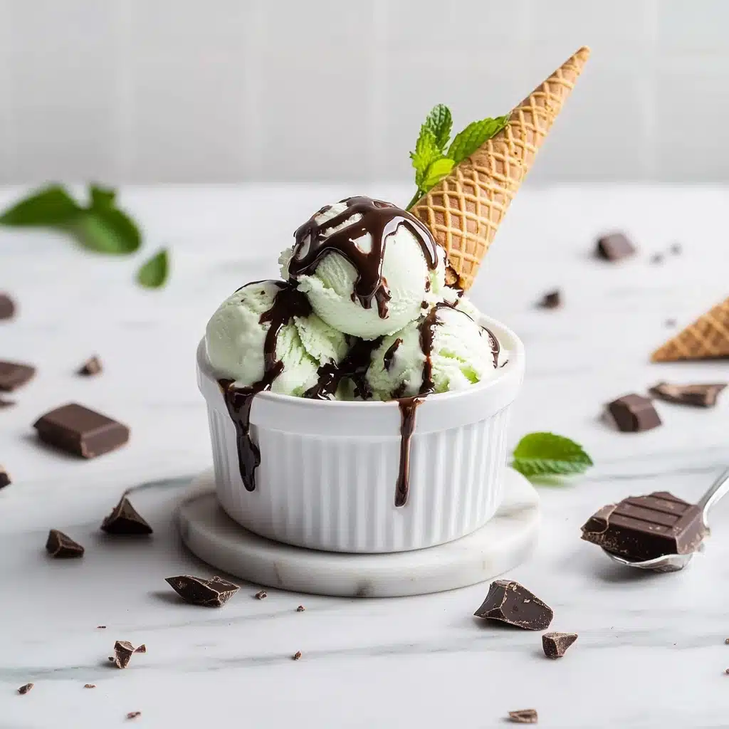 Ninja Creami Mint Chocolate Chip Ice Cream Recipe - Recipe Image