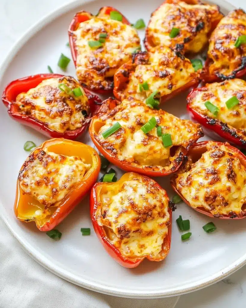 Air Fryer Cream Cheese Stuffed Mini Peppers Recipe