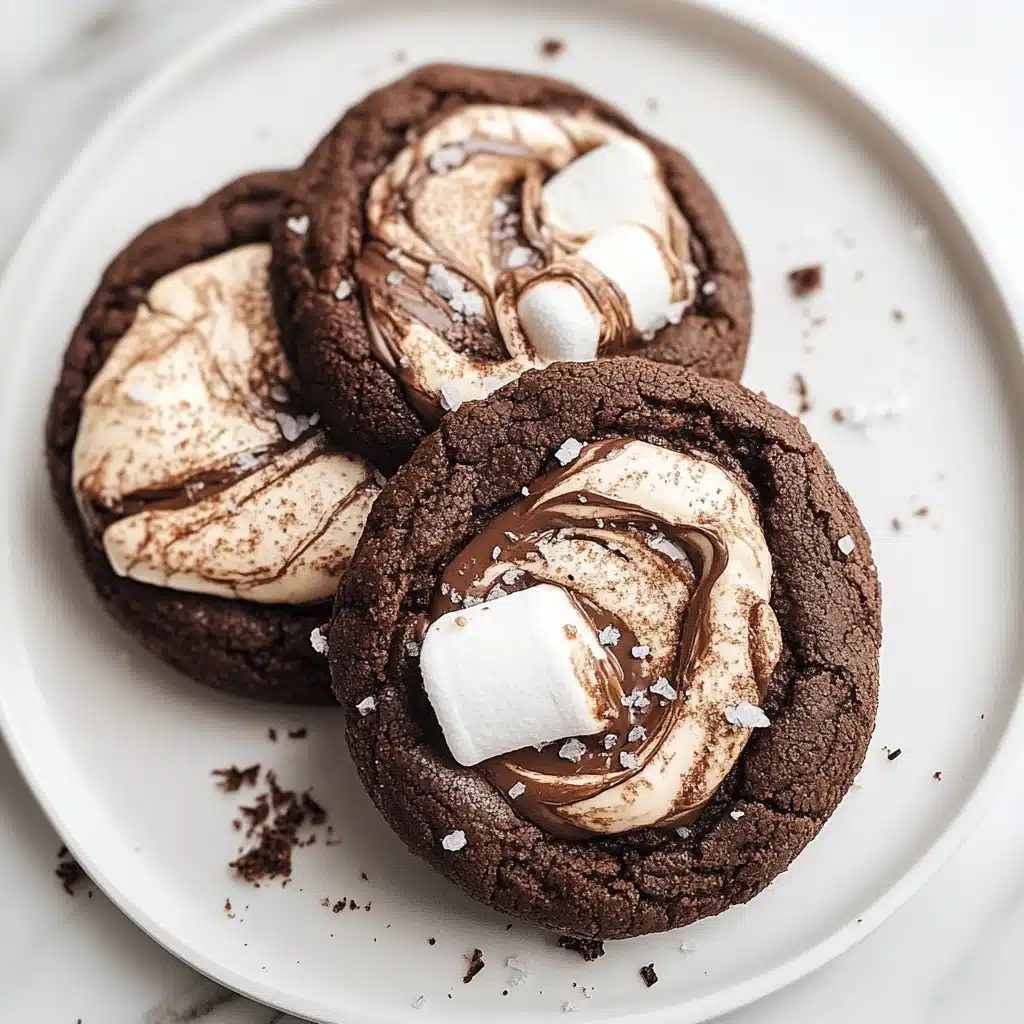 Chocolate Marshmallow Swirl Cookies Recipe - Recipe Image